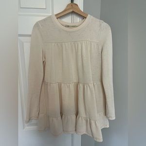 Long sleeve light pink shirt Anthropologie